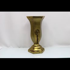 14" Cast Brass Vase w/ Liner SKU C029-012